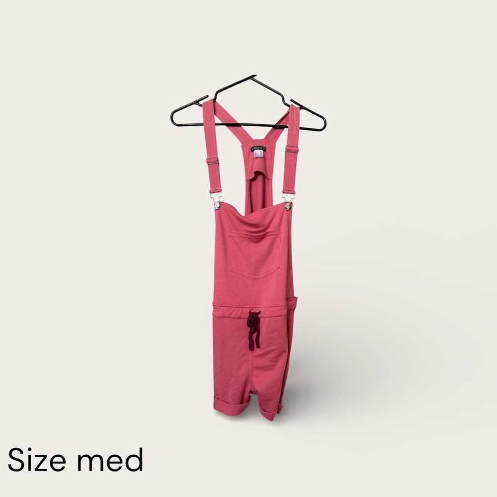 Red Overalls with Adjustable Straps
